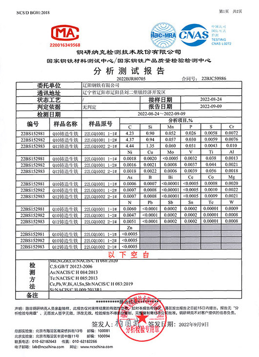 钢研纳克分析测试报告-1